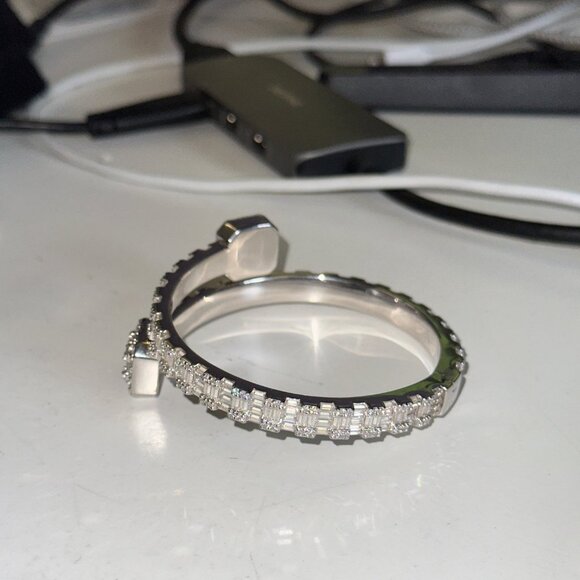 ICEGIANT- Silver S925 Baguette & Round Bracelet - 15ct - Picture 7 of 8